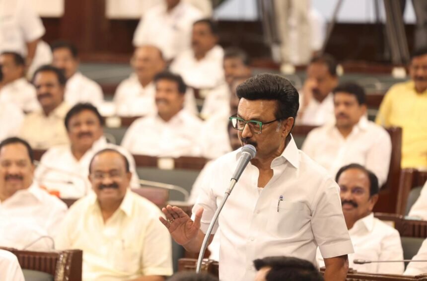 சட்டப்பேரவையில் முதலமைச்சர் மு.க.ஸ்டாலின்