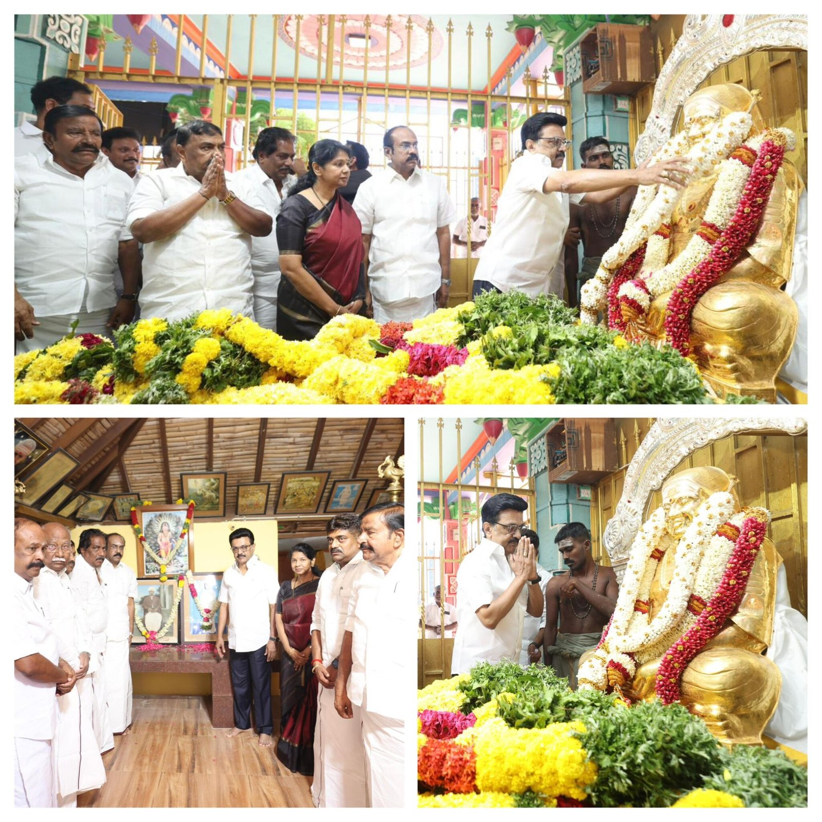 முத்துராமலிங்கத் தேவர் நினைவிடத்தில் முதல்வர் மு.க.ஸ்டாலின் மரியாதை