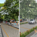 chennai-nungambakkam-pedestrian-plaza-night-view – நுங்கம்பாக்கம் காதர் நவாஸ் கான் சாலையில் (KNKR) முன்மொழியப்பட்டுள்ள 24 மணி நேர நடைபாதை வளாகத்தின் இரவு நேரக் காட்சி. பல வண்ண விளக்குகளுடன் மக்கள் நடமாடும் ஒரு நவீன நகரத்தின் பகுதி.